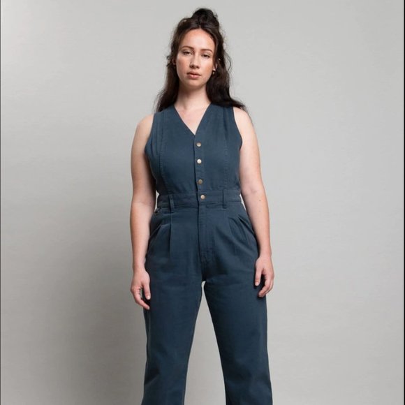 SÜK Workwear Open Front Overalls - Picture 1 of 5